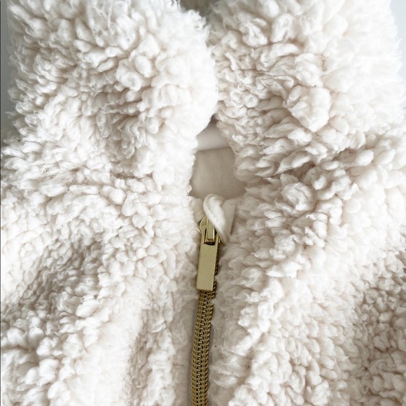H&M Jackets & Coats | Hm Cream Sherpa Jacket 92 Months | Poshmark